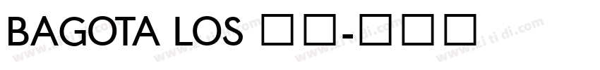 BAGOTA LOS 字体字体转换